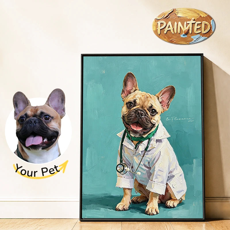 Doctor | Hand-painted Pet Portrait