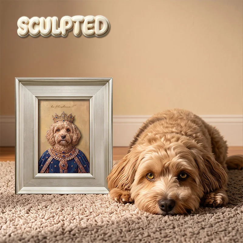 The King | Hand-sculpted 3D Pet Portrait