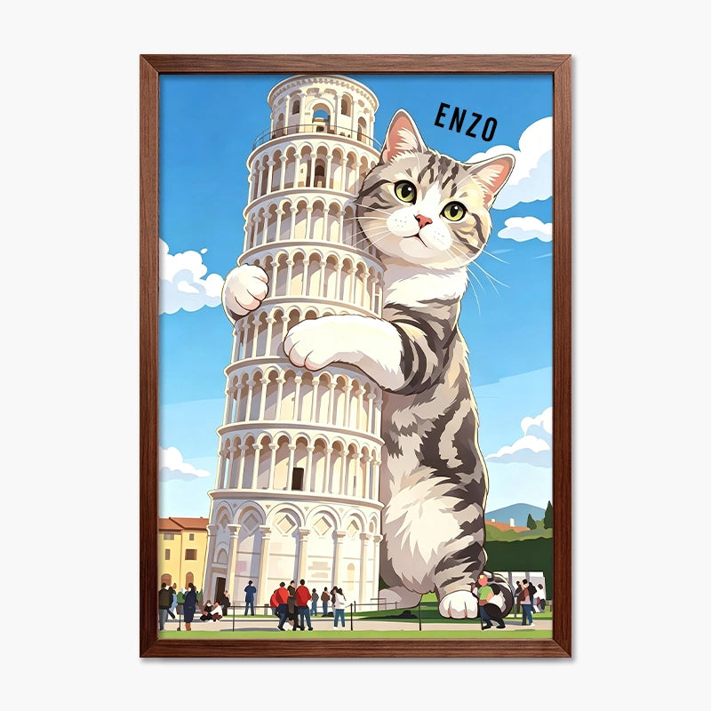 Leaning Tower of Pisa | Pet Portrait Print