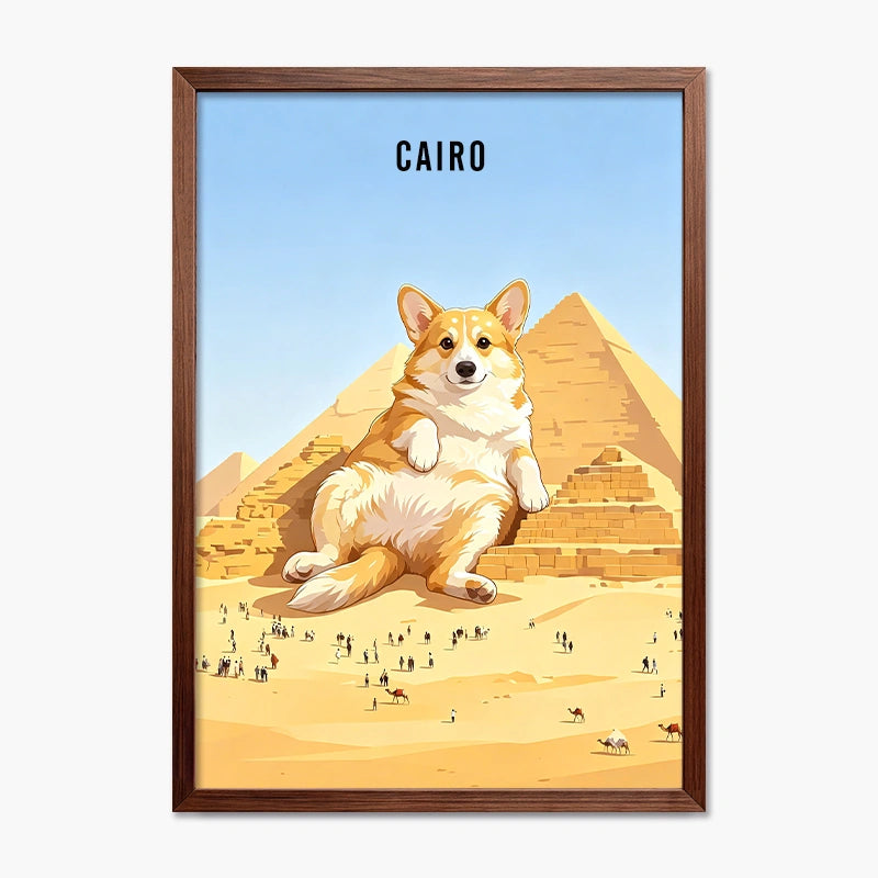 Pyramids of Giza, Cairo | Pet Portrait Print