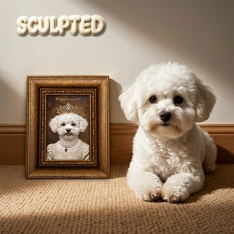 The Queen | Hand-sculpted 3D Pet Portrait
