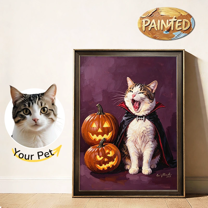 Vampire | Hand-painted Pet Portrait