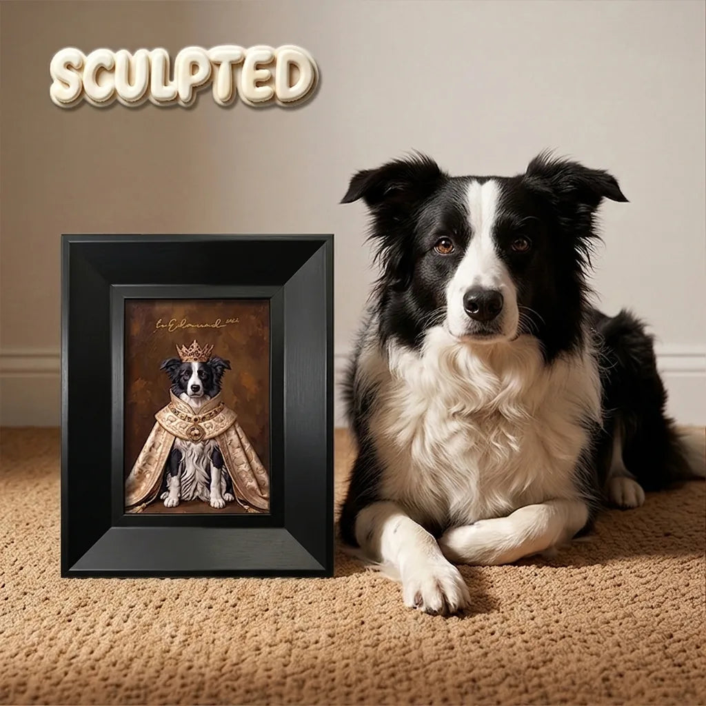The King | Hand-sculpted 3D Pet Portrait