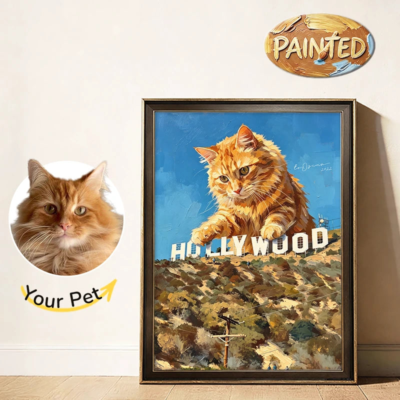 Hollywood, Los Angeles | Hand-painted Pet Portrait
