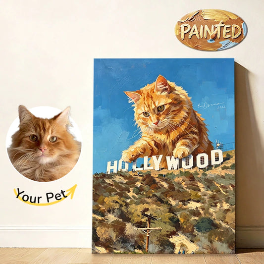 Hollywood, Los Angeles | Hand-painted Pet Portrait