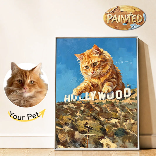 Hollywood, Los Angeles | Hand-painted Pet Portrait