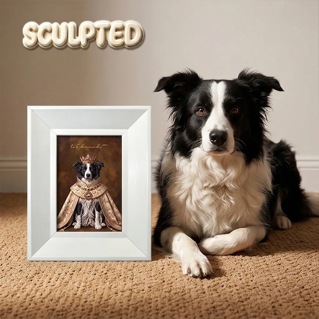 The King | Hand-sculpted 3D Pet Portrait