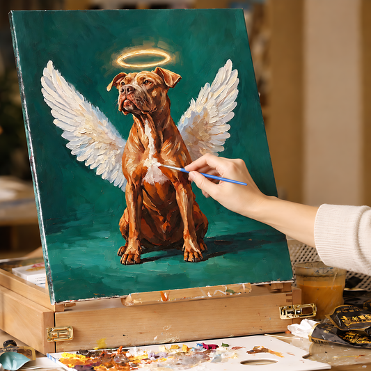 Holy Angel | Hand-painted Pet Portrait