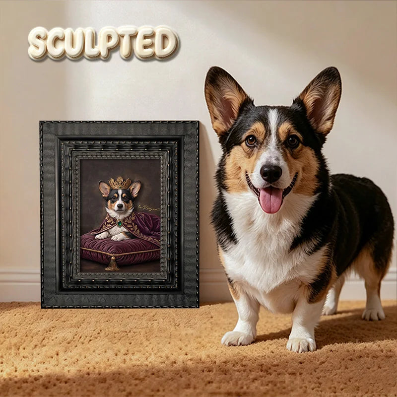 The King | Hand-sculpted 3D Pet Portrait