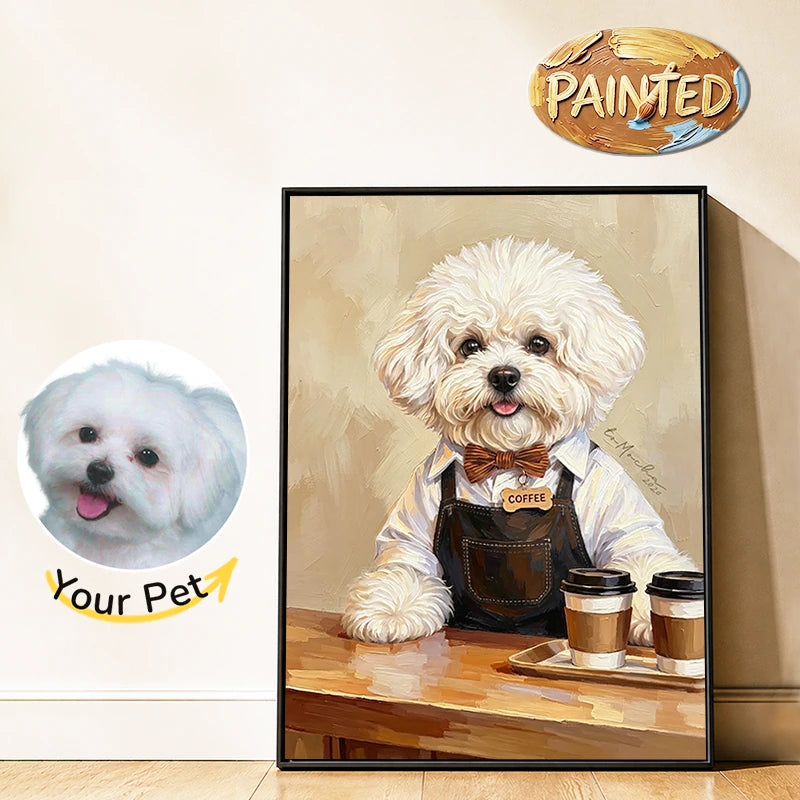 Barista | Hand-painted Pet Portrait