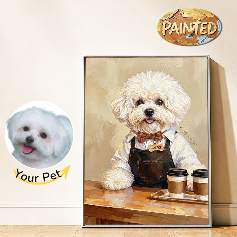 Barista | Hand-painted Pet Portrait