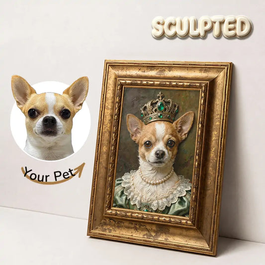 Royal Pets | 3D Handmade Relief Portrait