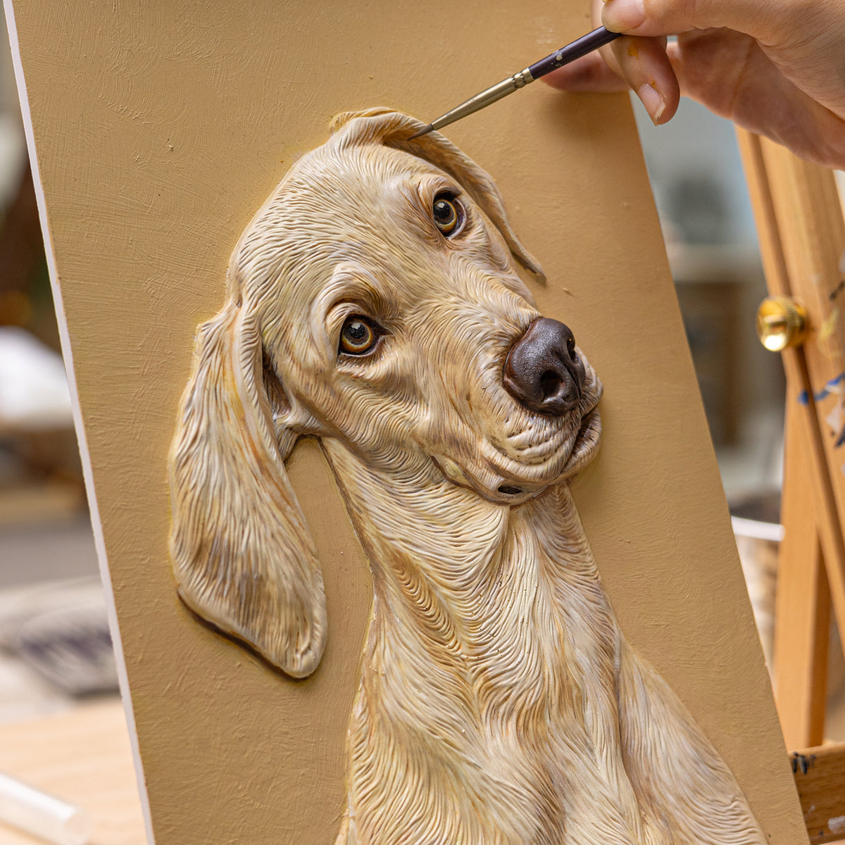 Realistic Pet Portrait | Hand-sculpted 3D Pet Portrait