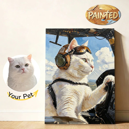 Pilot | Hand-painted Pet Portrait