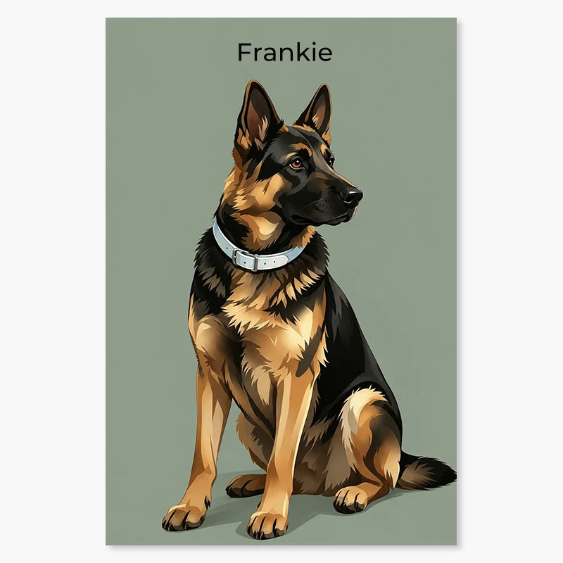 Modern Pet Portrait | Pet Portrait Print