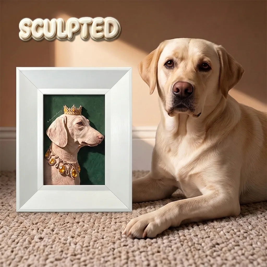 The King | Hand-sculpted 3D Pet Portrait