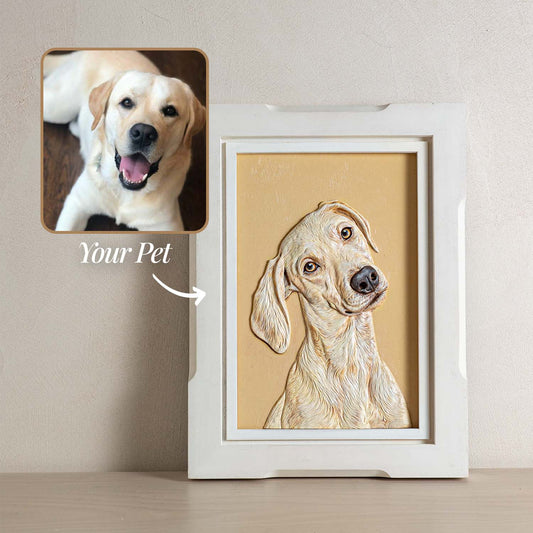 Realistic Pet Portrait | Hand-sculpted 3D Pet Portrait