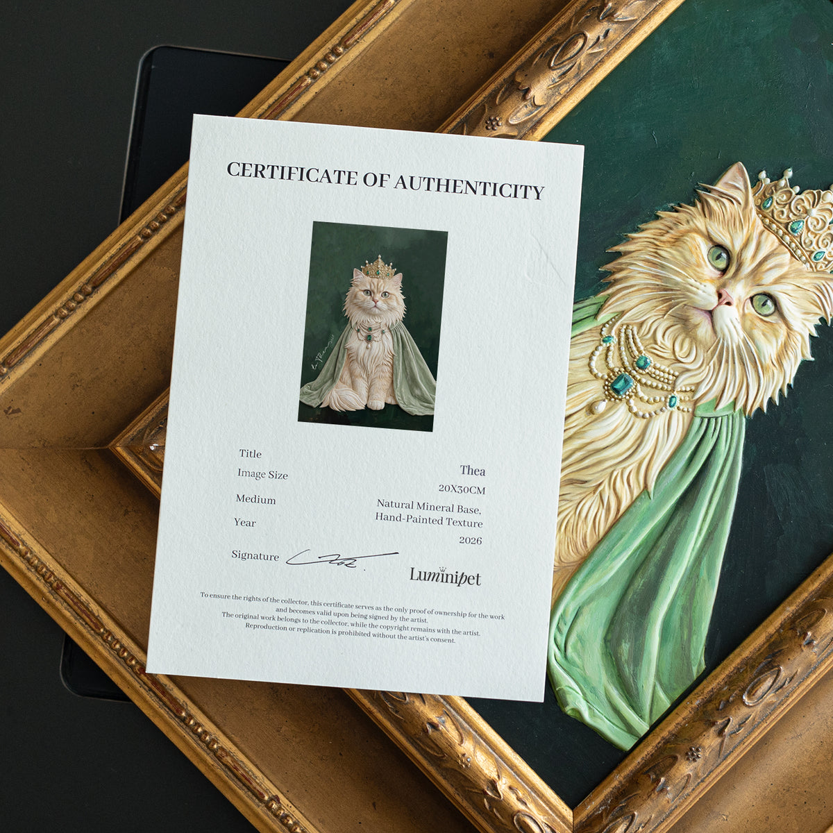 The Queen | Hand-sculpted 3D Pet Portrait