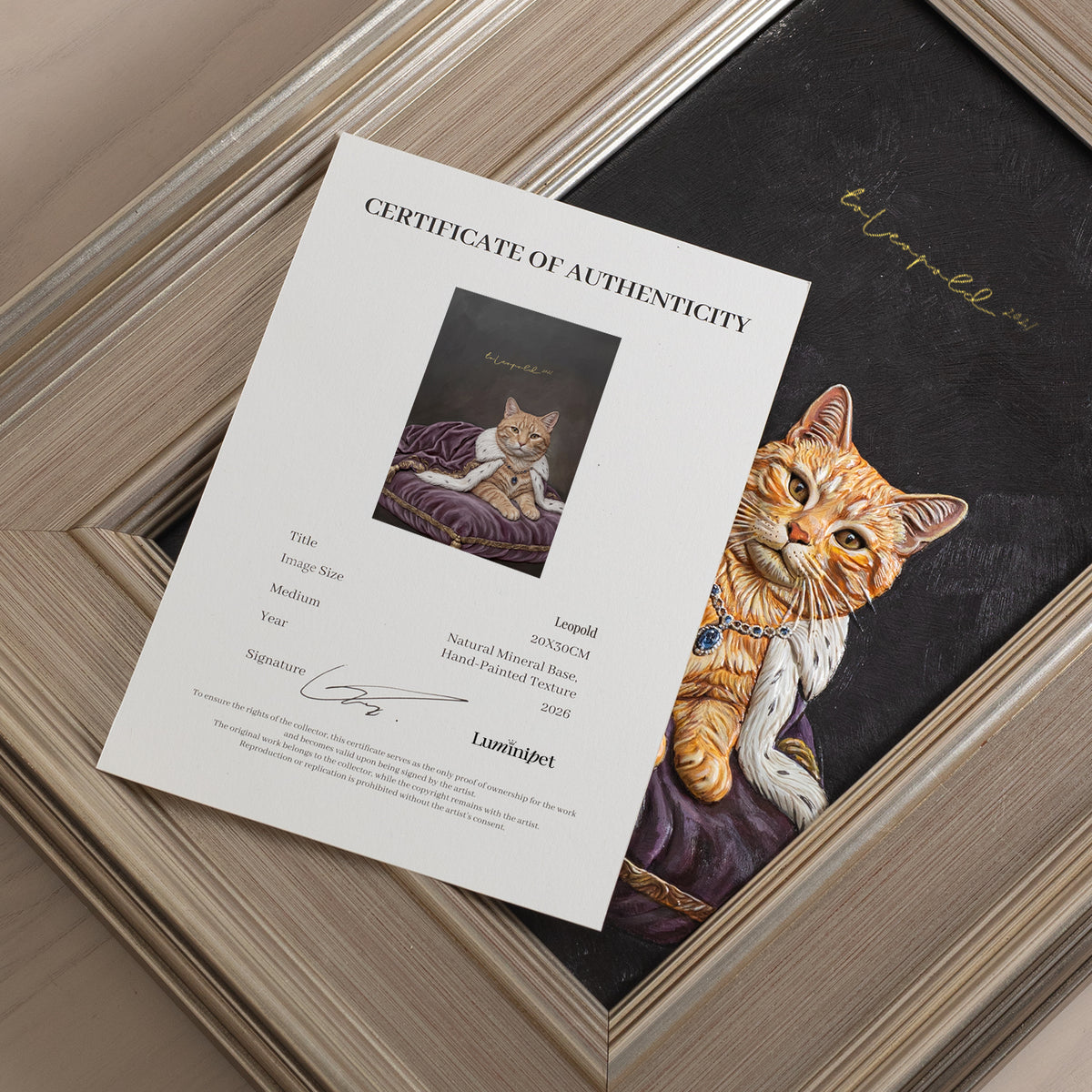 The King | Hand-sculpted 3D Pet Portrait
