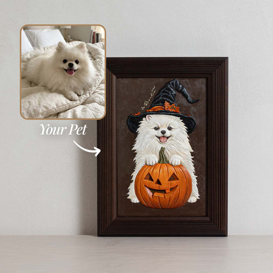 Pumpkin | Hand-sculpted 3D Pet Portrait