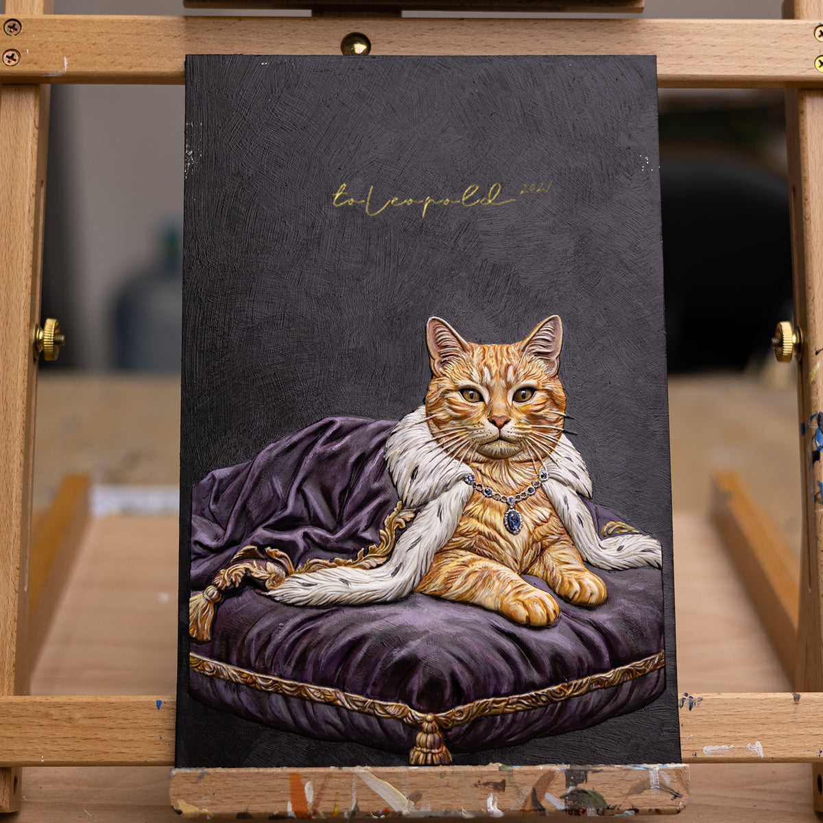 The King | Hand-sculpted 3D Pet Portrait
