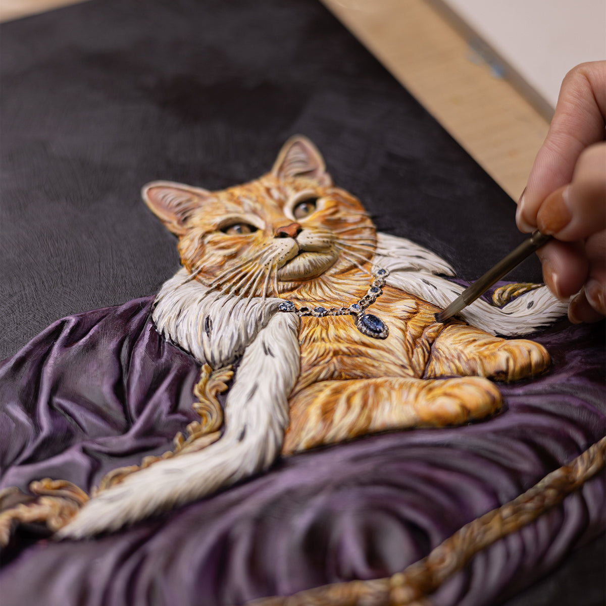 The King | Hand-sculpted 3D Pet Portrait