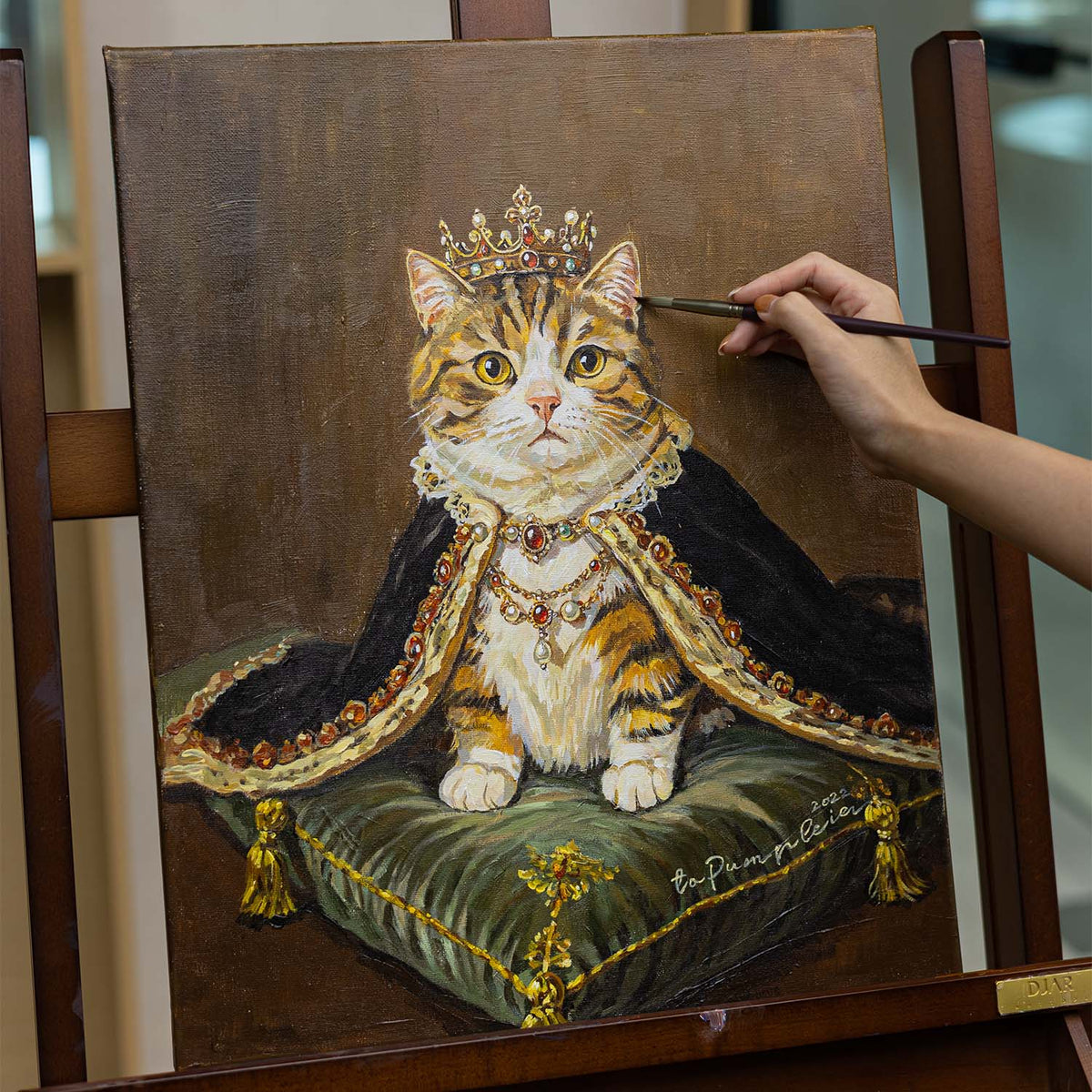 The King | Hand-painted Pet Portrait