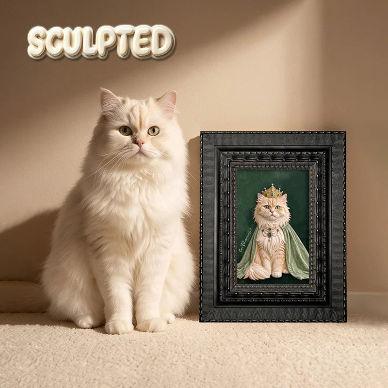 The Queen | Hand-sculpted 3D Pet Portrait