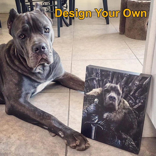 Custom Hand-Painted Pet Portrait |  Design Your Own