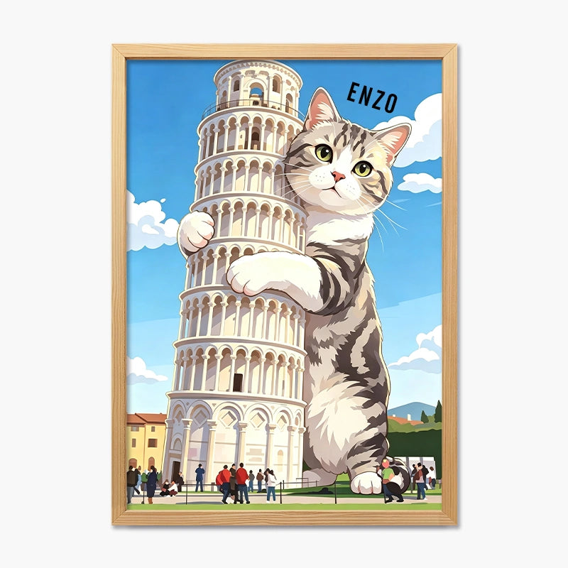 Leaning Tower of Pisa | Pet Portrait Print