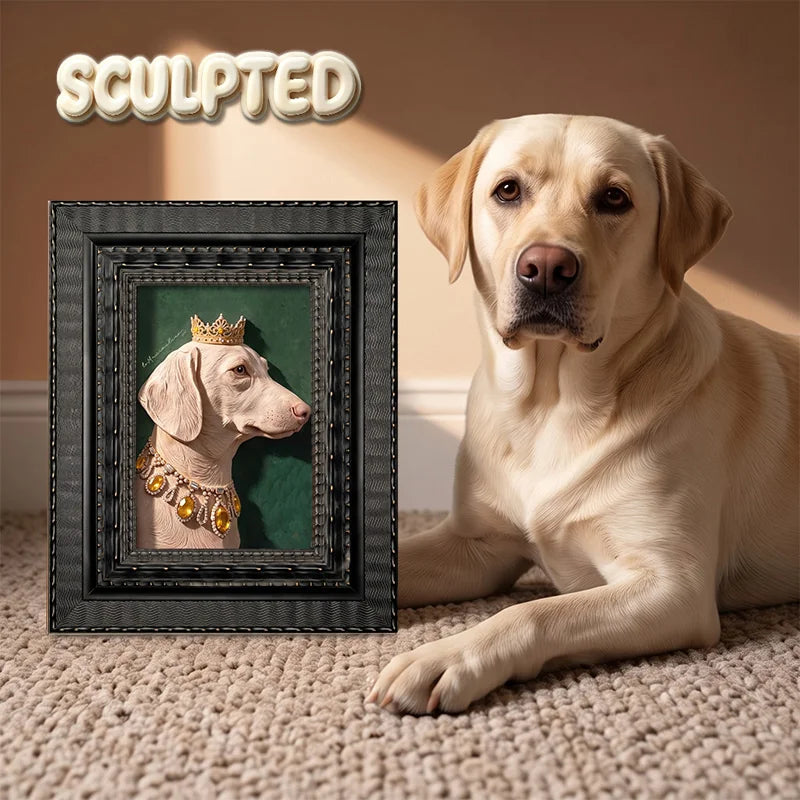 The King | Hand-sculpted 3D Pet Portrait