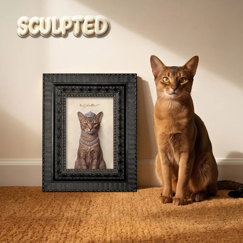 The Queen | Hand-sculpted 3D Pet Portrait