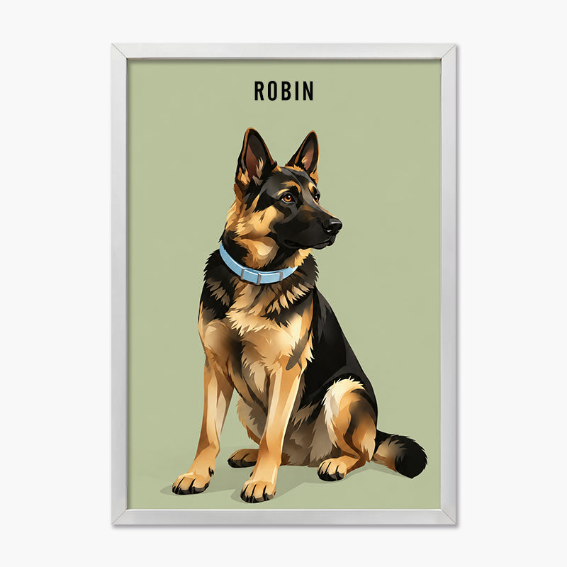 Modern Pet Portrait | Pet Portrait Print