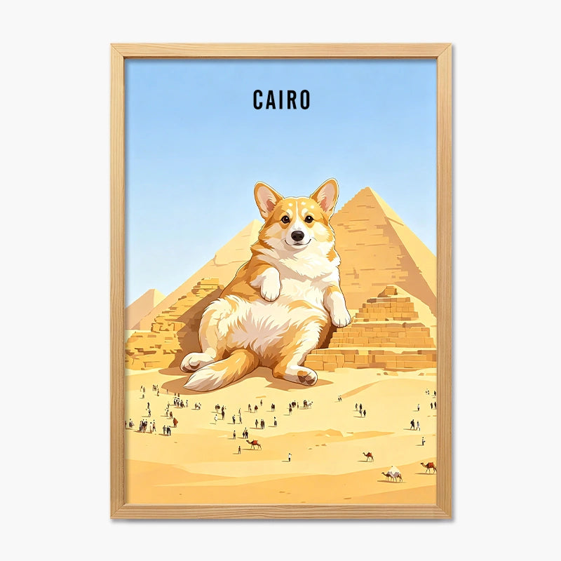 Pyramids of Giza, Cairo | Pet Portrait Print