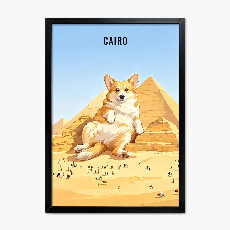 Pyramids of Giza, Cairo | Pet Portrait Print