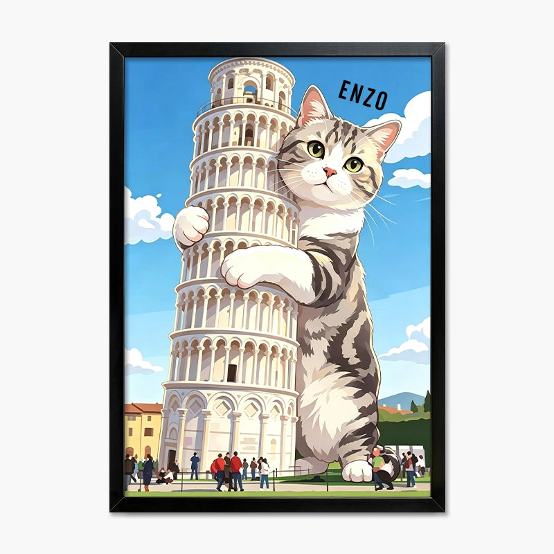 Leaning Tower of Pisa | Pet Portrait Print