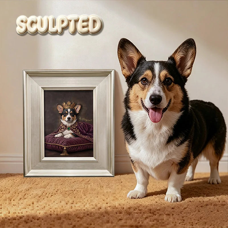 The King | Hand-sculpted 3D Pet Portrait