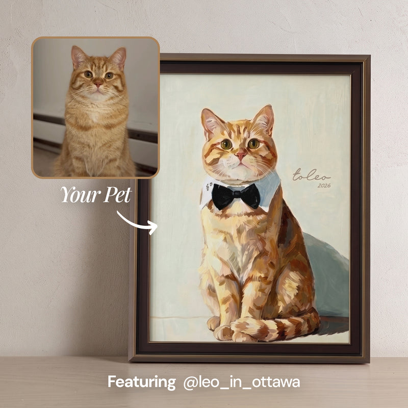 Realistic Pet Portrait | Hand-painted Pet Portrait