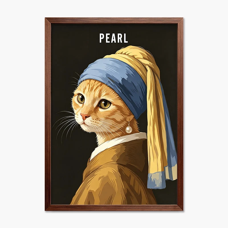 The Pearl Earring | Pet Portrait Print
